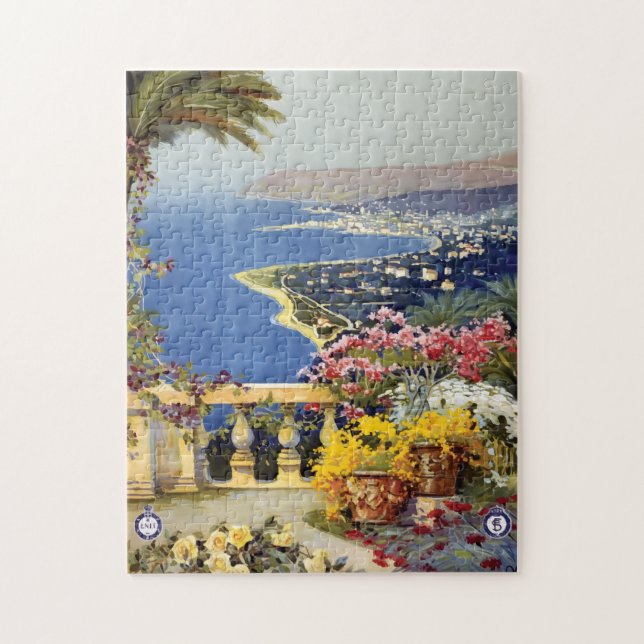 Vintag San Remo, Italien Puzzle (Vertikal)