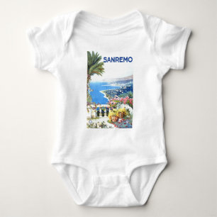 Vintag San Remo Italien Reisen Baby Strampler
