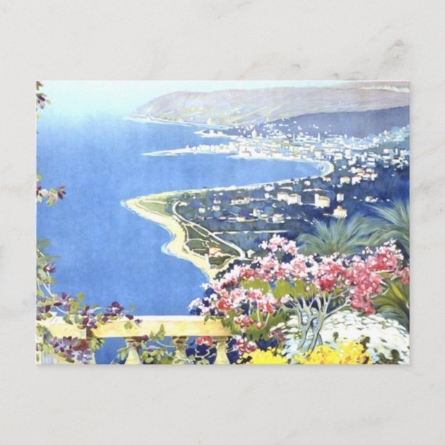 Vintag San Remo Italien Reisen Postkarte (Vorderseite)