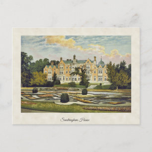 Vintag Sandringham House Norfolk England Postkarte