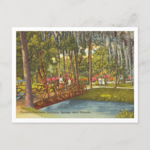 Vintag Sanlando Springs Orlando Sanford Florida Postkarte