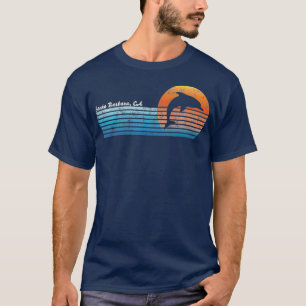 Vintag Santa Barbara CA Retro 80er Dolphin T-Shirt