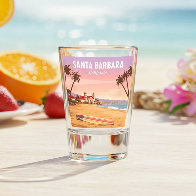 Vintag Santa Barbara California Schnapsglas (Von Creator hochgeladen)