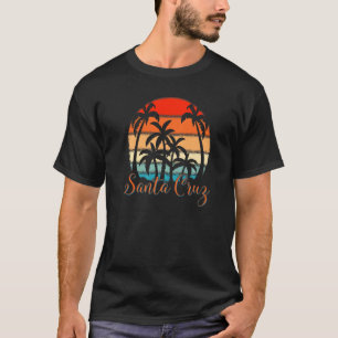 Vintag Santa Cruz California Beach Sunset Retro P T-Shirt