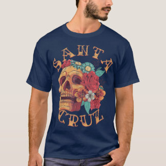 Vintag Santa Cruz Kalifornien Tattoo CA Tinte Skul T-Shirt