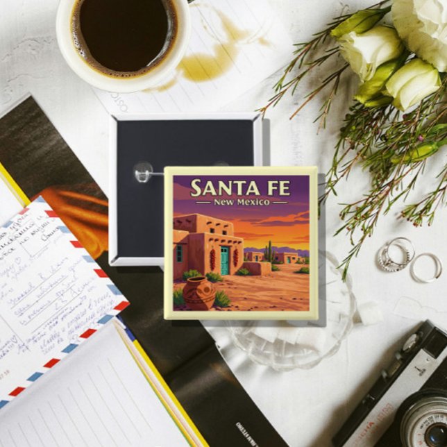 Vintag Santa Fe New Mexico Button (Von Creator hochgeladen)