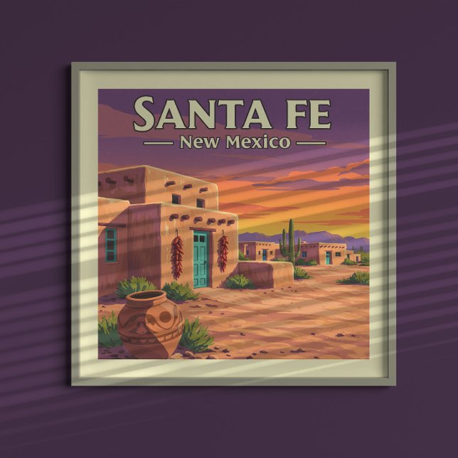 Vintag Santa Fe New Mexico Poster (Von Creator hochgeladen)