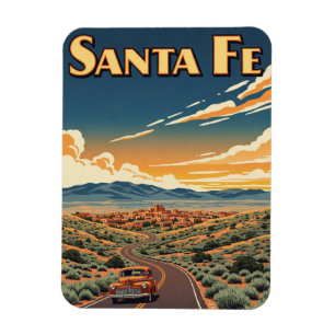 Vintag Santa Fe New Mexico Reisen Magnet