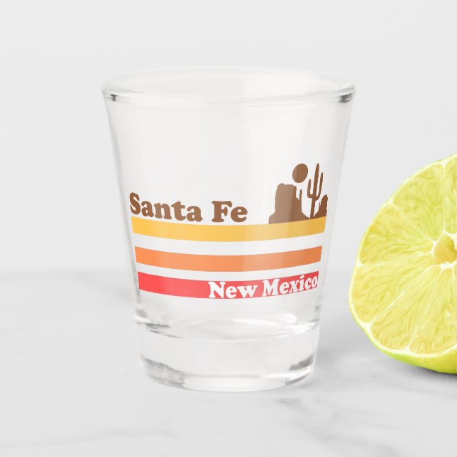 Vintag Santa Fe New Mexico Schnapsglas (Vorderseite)