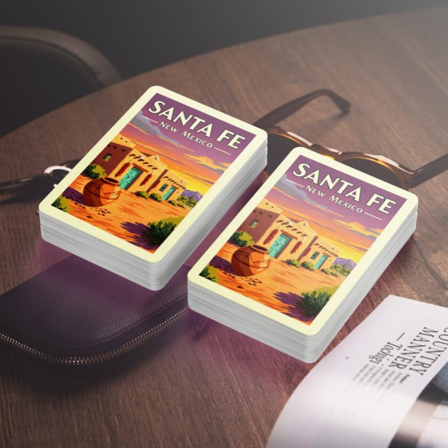 Vintag Santa Fe New Mexico Spielkarten (Von Creator hochgeladen)