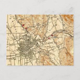 Vintag Santa Rosa CA Postkarte