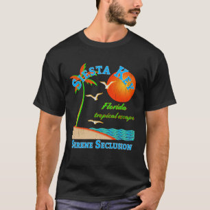 Vintag Sarasota Florida Siesta Key Family Beach V T-Shirt
