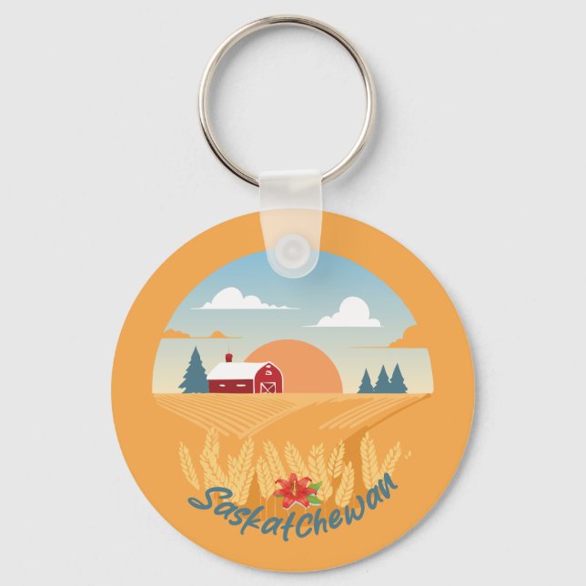 Vintag Saskatchewan Schlüsselanhänger (Vorderseite)