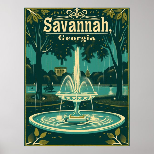 Vintag Savannah Poster (Vorne)