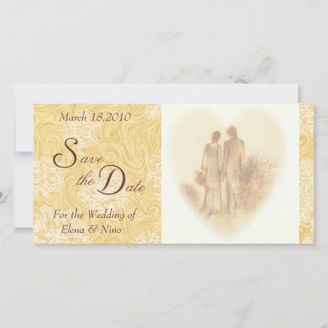 Vintag Save the Date (Vorderseite)