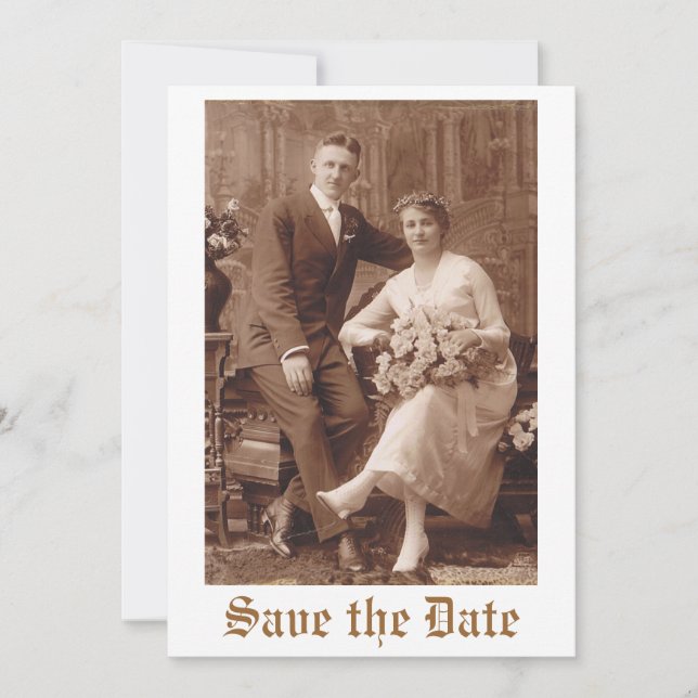 Vintag Save the Date (Vorderseite)