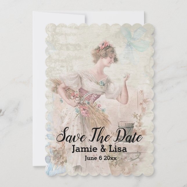 Vintag Save the Date (Vorderseite)