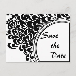 Vintag Save the Date Ankündigungspostkarte
