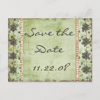 Vintag Save the Date Ankündigungspostkarte