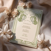 Vintag Save the Date Mackintosh Inspiriert Bäume