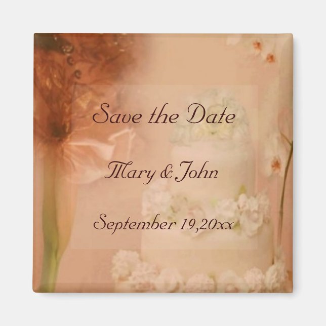 Vintag Save the Date Magnet (Vorne)