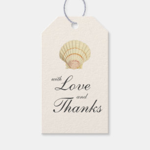 Vintag Scallop Single Seashell Wedding Geschenkanhänger