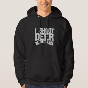 Vintag schieße ich Hirsche nicht selber, um Hirsch Hoodie