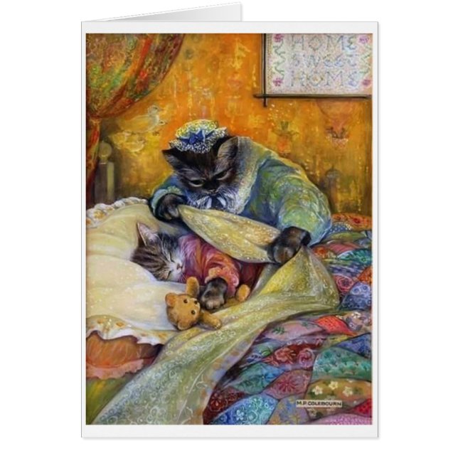 Vintag - Schlafen, Kätzchen, (Vorne)