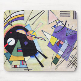 Vintag Schwarz und Violet - Kandinsky Kunst Mousepad