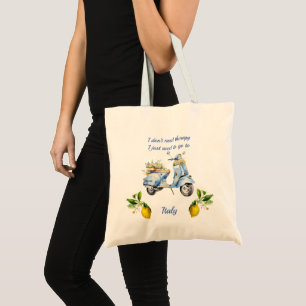 Vintag Scooter Italien Lemons Tragetasche
