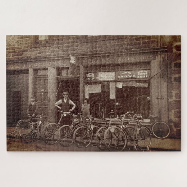Vintag Scottish Bicycle Shop G J MacDonald c 1925 Puzzle (Horizontal)