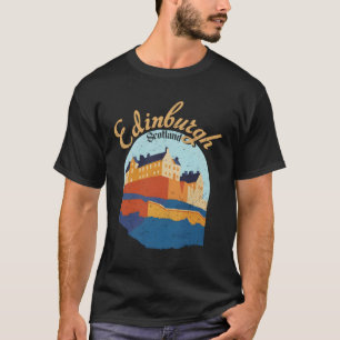 Vintag Scottish Edinburgh Castle Scotland T-Shirt