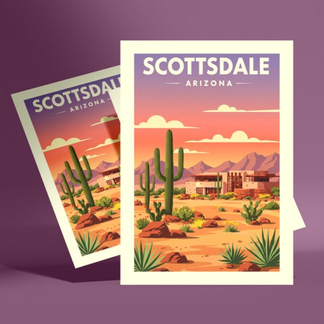 Vintag Scottsdale Arizona Postkarte (Von Creator hochgeladen)