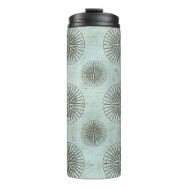 Vintag Sea Shanty | Steampunk Compass Ephemera Thermosbecher