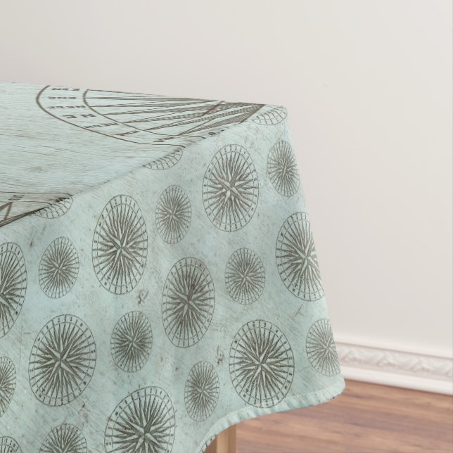 Vintag Sea Shanty | Steampunk Compass Ephemera Tischdecke (Beispiel)