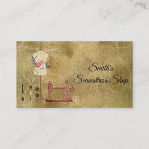 Vintag Seamstress Visitenkarte