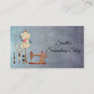 Vintag Seamstress Visitenkarte