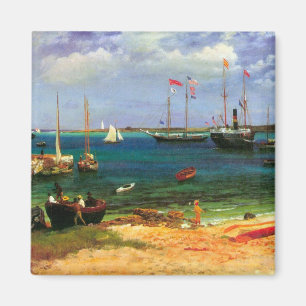 Vintag Seascape, Hafen Nassau von Bierstadt Magnet