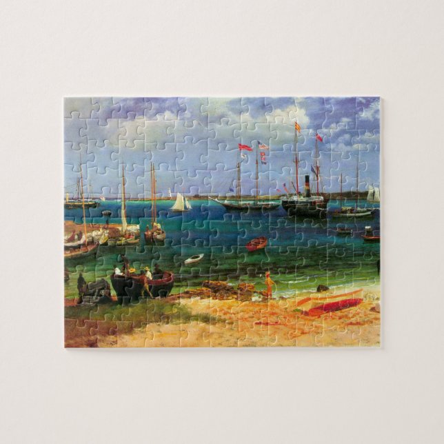 Vintag Seascape, Hafen Nassau von Bierstadt Puzzle (Horizontal)