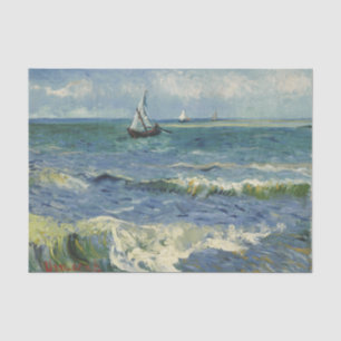 Vintag Seascape in der Nähe von Les Saintes-Maries Seidenpapier