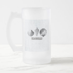 Vintag Seashells Mattglas Bierglas