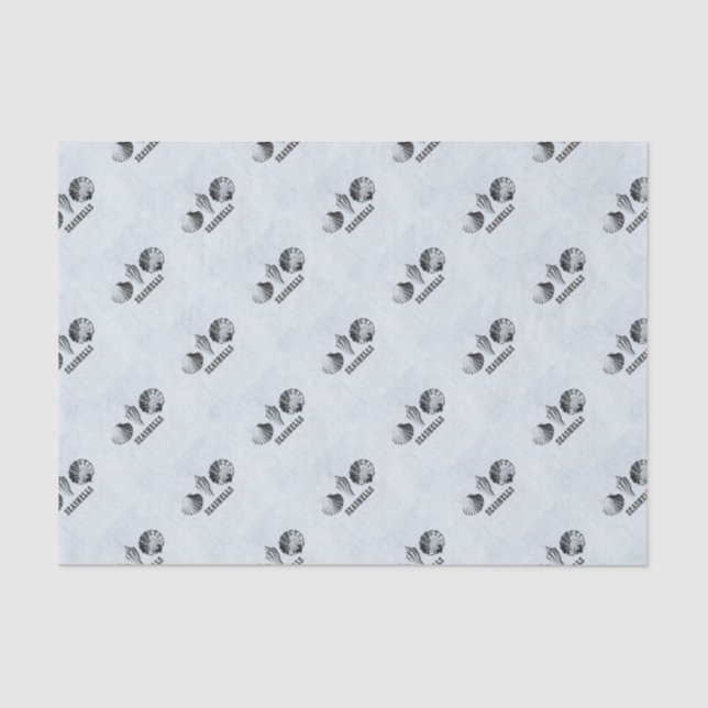 Vintag Seashells Seidenpapier (Vorderseite)