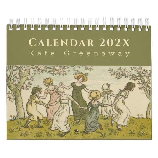 Vintag Seasons von Kate Greenaway Blume Garlands Kalender (Titelbild)