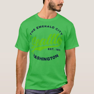 Vintag Seattle Emerald City Washington USA1 T-Shirt