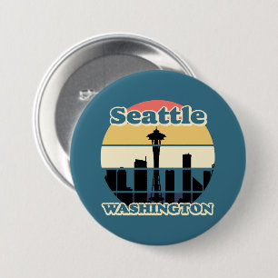 Vintag Seattle Washington Button