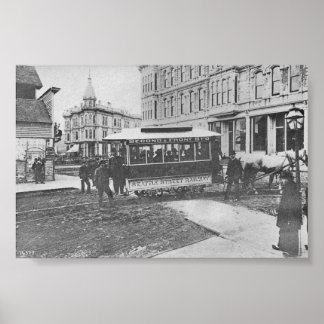 Vintag Seattle Washington Street Car Poster