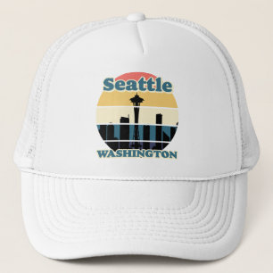 Vintag Seattle Washington Truckerkappe