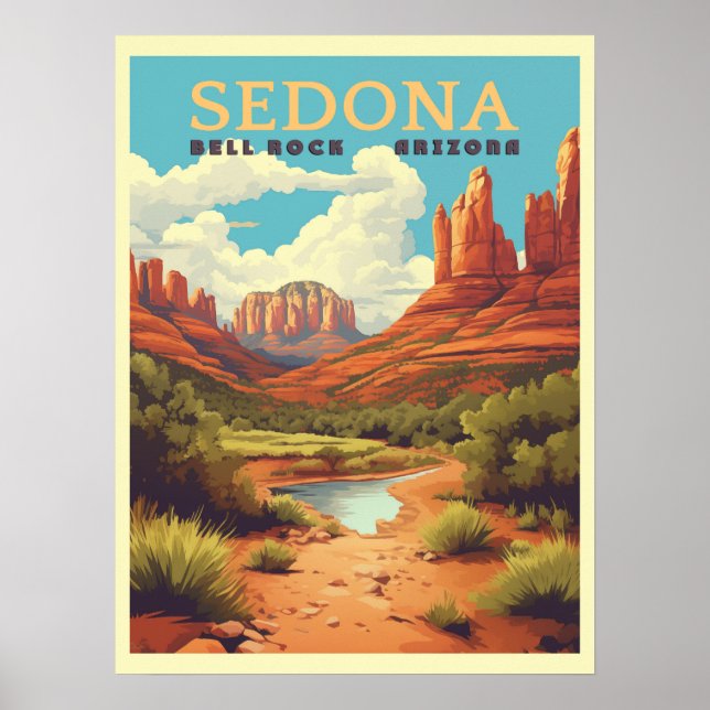 Vintag Sedona Arizona Poster (Vorne)