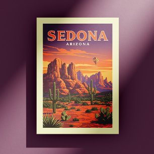 Vintag Sedona Arizona Postkarte