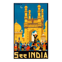 Vintag See India Travel Poster von G.D.Deuskar